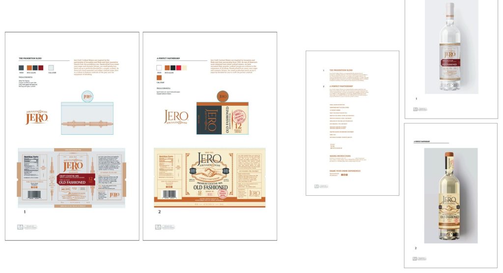 Jero drink mixer label concepts
