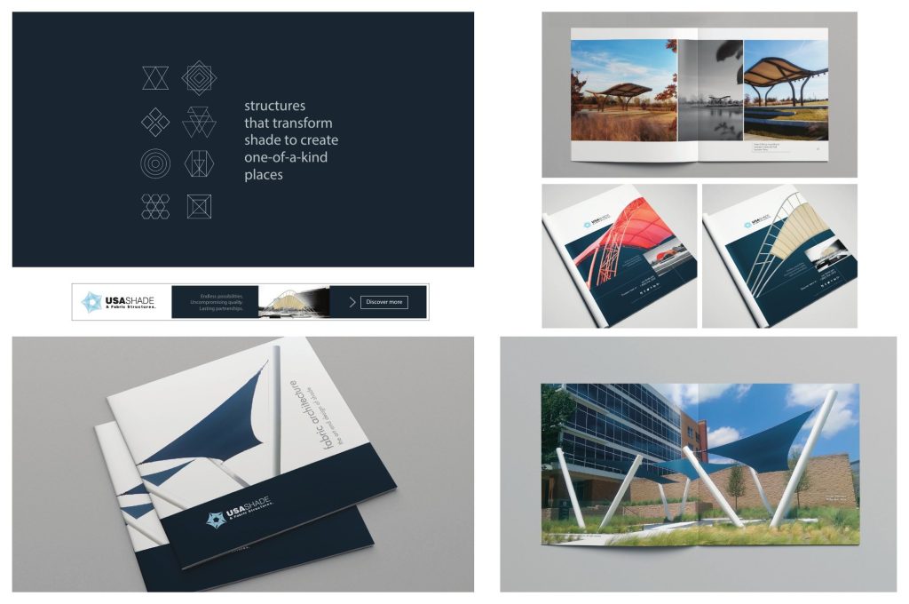 USA Shade brochure and brand design